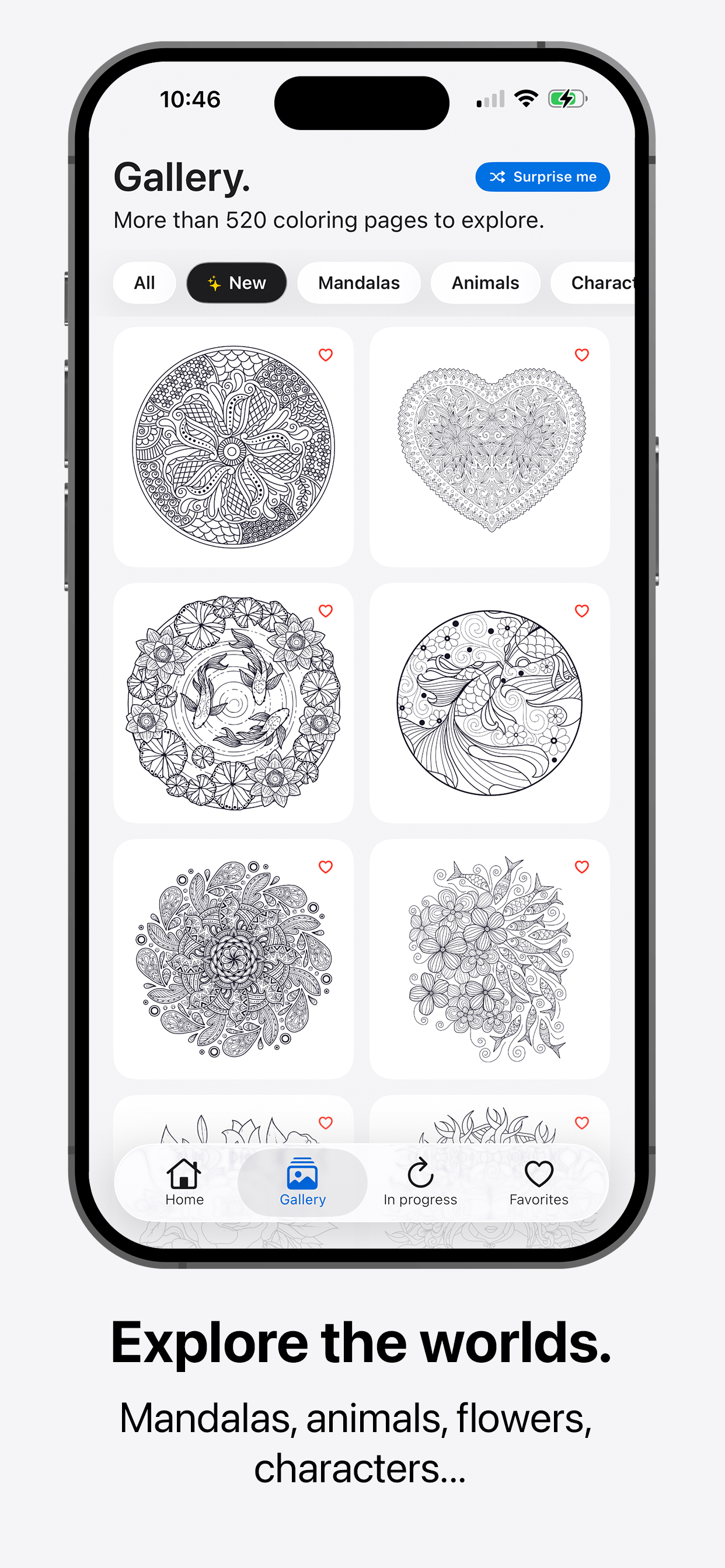 Glide your finger or Pencil to color - smooth as paper
