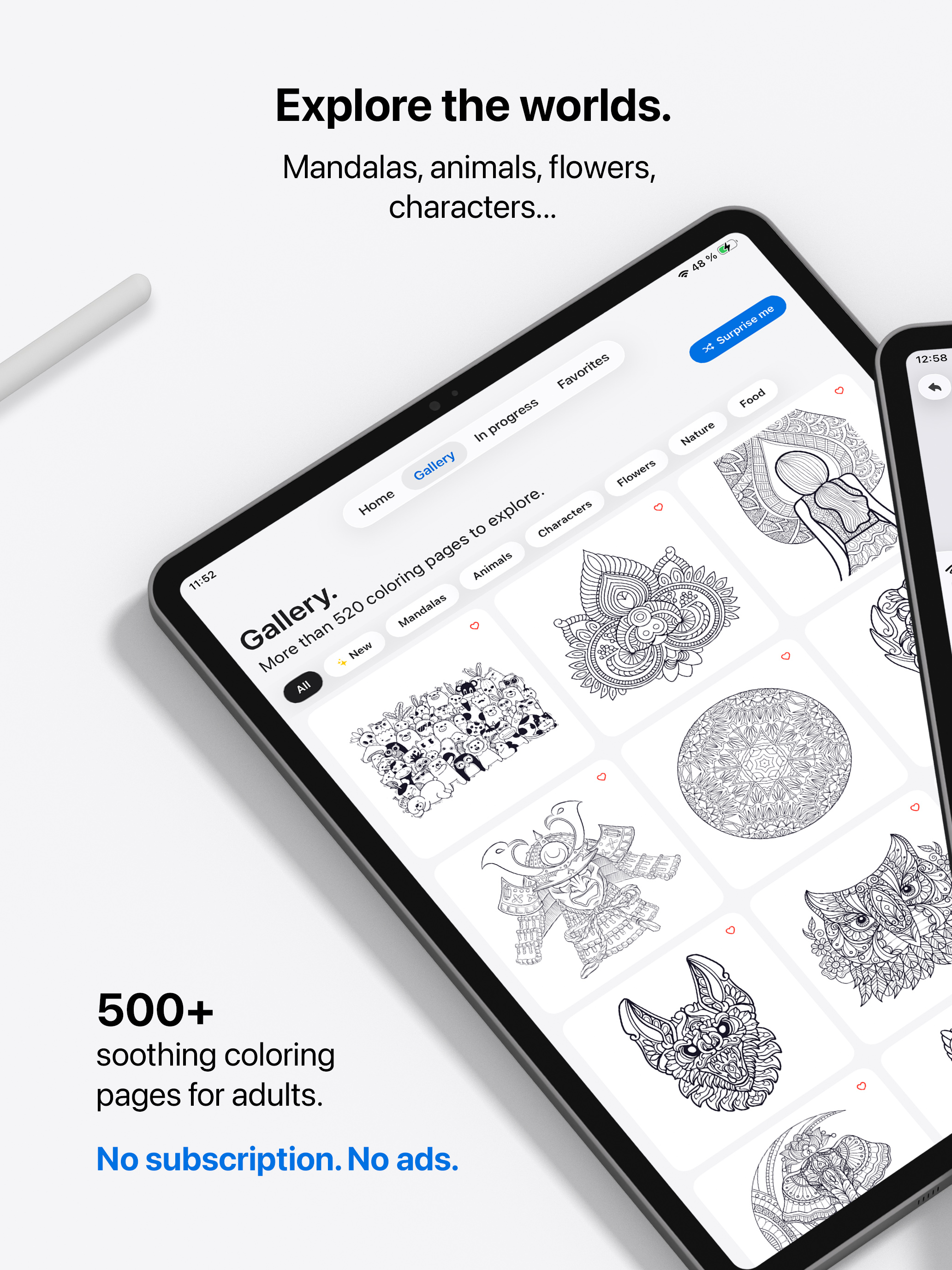 500+ drawings on iPad